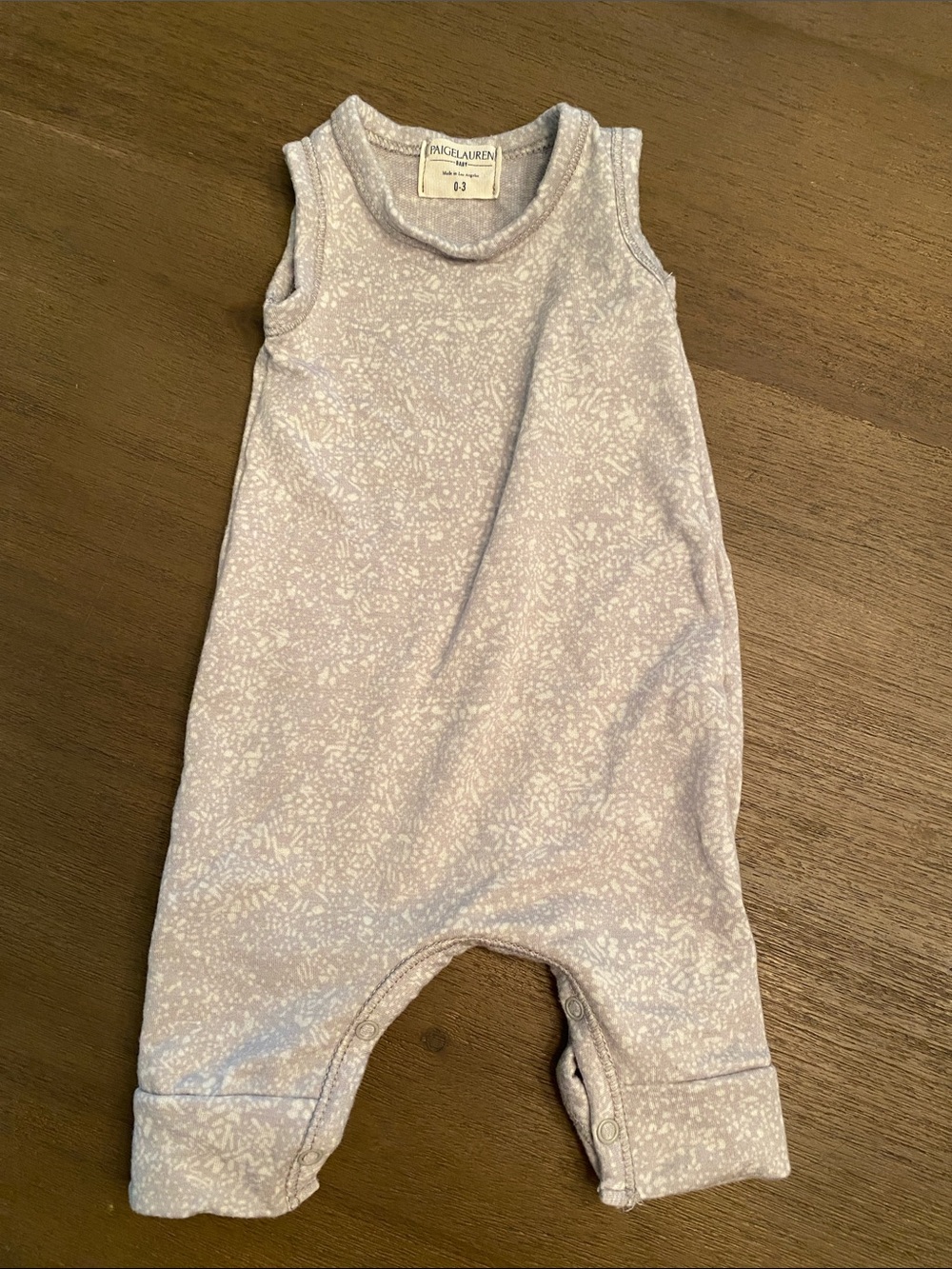 Paige Lauren Lavender Sleeveless Baby One-Piece Bodysuit